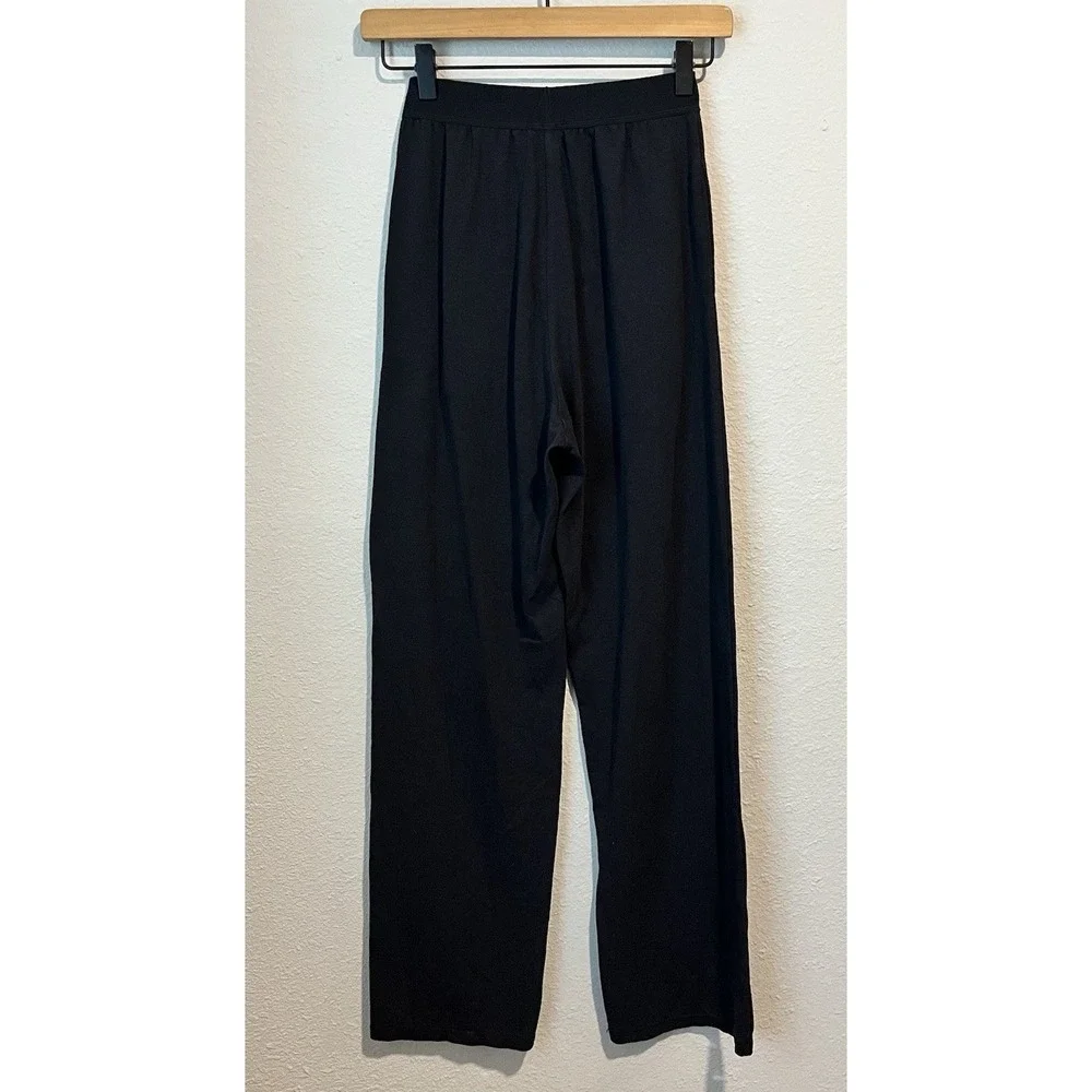 SKIMS Boyfriend Loose Lounge Pants ONYX Size XXS Modal Cotton Spandex Blend